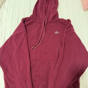 ALO Yoga Burgundy Hoodie